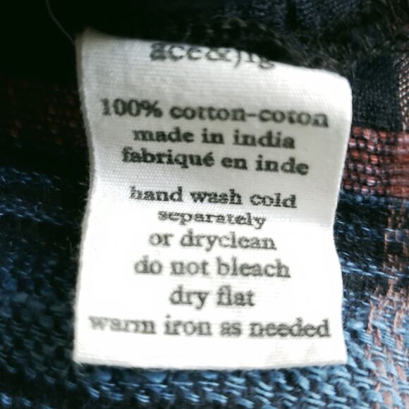 ACE & JIG Fiddle top plaid ruffle shoulder reversible blouse in River Size M - Picture 11 of 12